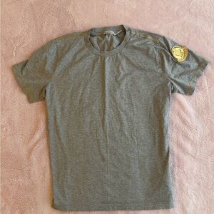 Moncler grey and gold tee